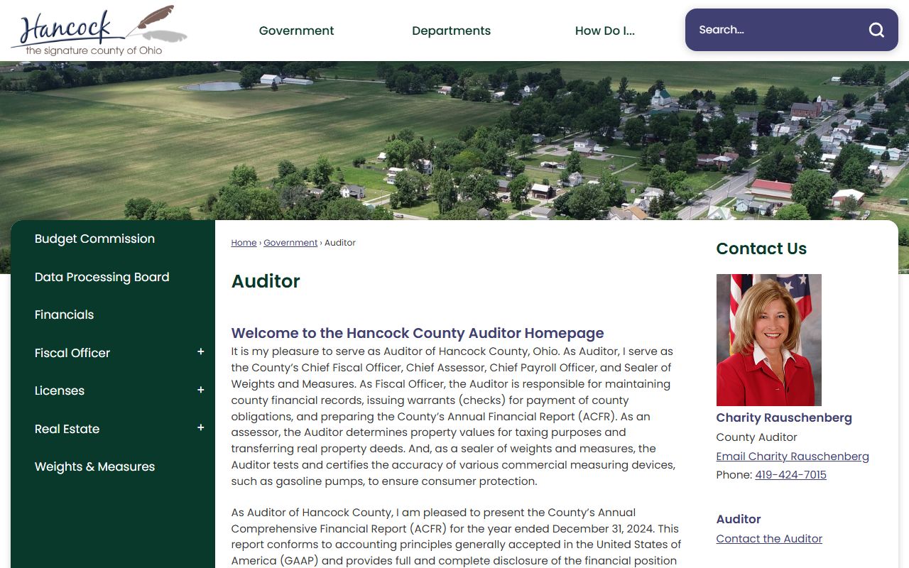 Hancock County Auditor unclaimed funds for Findlay