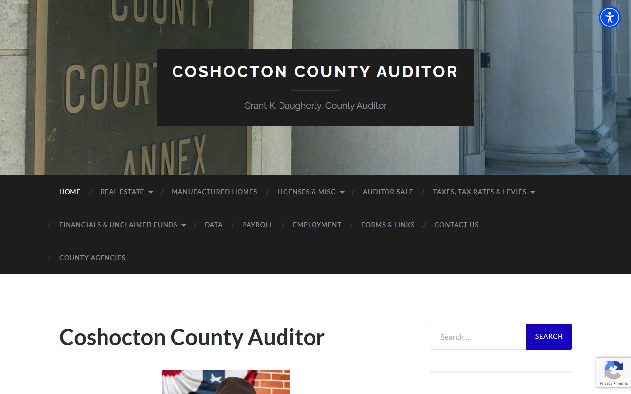 Coshocton County Auditor website for unclaimed money inquiries
